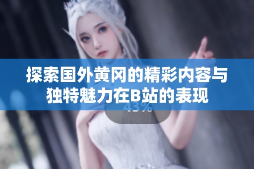 探索国外黄冈的精彩内容与独特魅力在B站的表现