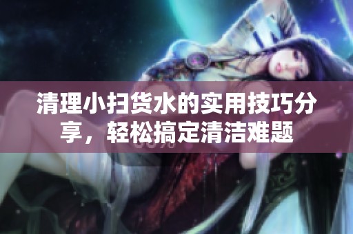 清理小扫货水的实用技巧分享，轻松搞定清洁难题