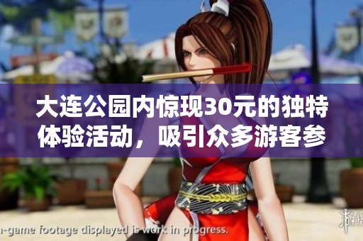 大连公园内惊现30元的独特体验活动，吸引众多游客参与