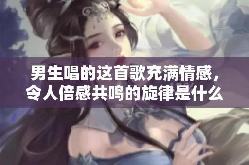 男生唱的这首歌充满情感，令人倍感共鸣的旋律是什么