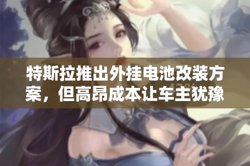 特斯拉推出外挂电池改装方案，但高昂成本让车主犹豫不决