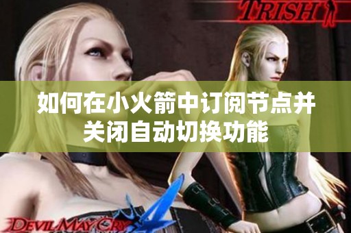 如何在小火箭中订阅节点并关闭自动切换功能