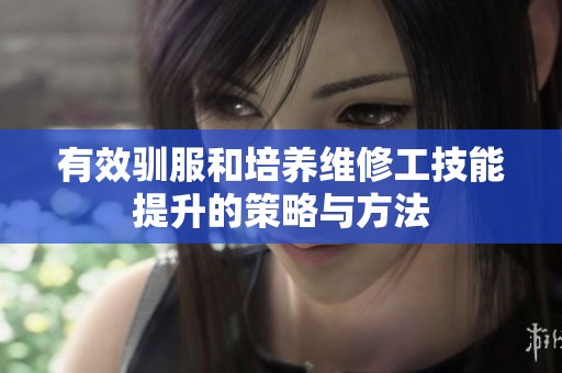 有效驯服和培养维修工技能提升的策略与方法