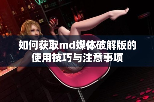 如何获取md媒体破解版的使用技巧与注意事项