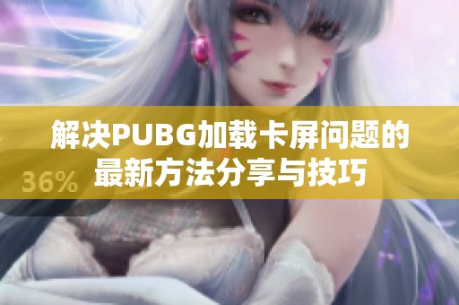 解决PUBG加载卡屏问题的最新方法分享与技巧
