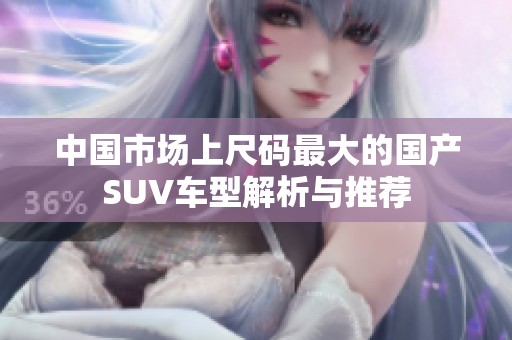 中国市场上尺码最大的国产SUV车型解析与推荐