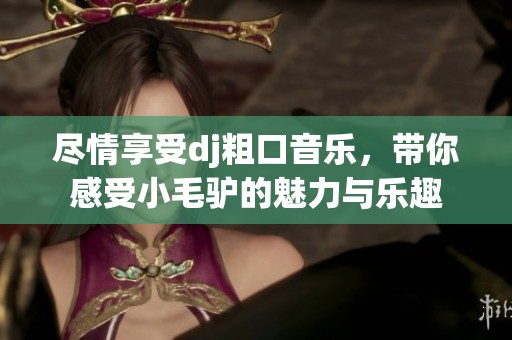 尽情享受dj粗口音乐，带你感受小毛驴的魅力与乐趣