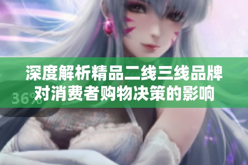 深度解析精品二线三线品牌对消费者购物决策的影响
