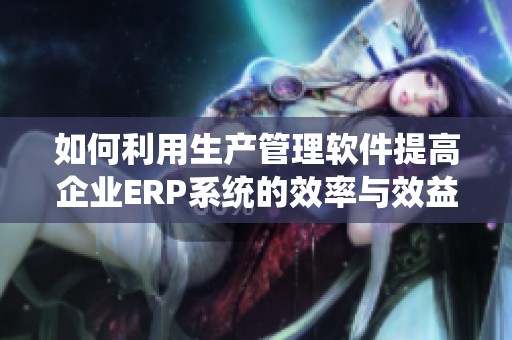 如何利用生产管理软件提高企业ERP系统的效率与效益