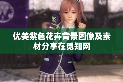 优美紫色花卉背景图像及素材分享在觅知网