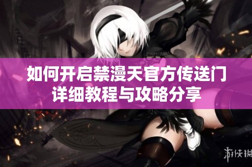 如何开启禁漫天官方传送门详细教程与攻略分享