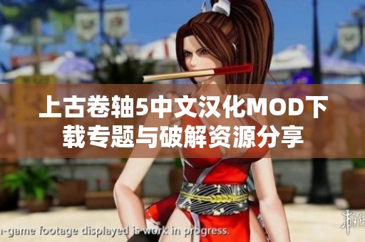 上古卷轴5中文汉化MOD下载专题与破解资源分享