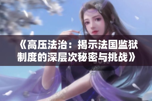 《高压法治：揭示法国监狱制度的深层次秘密与挑战》