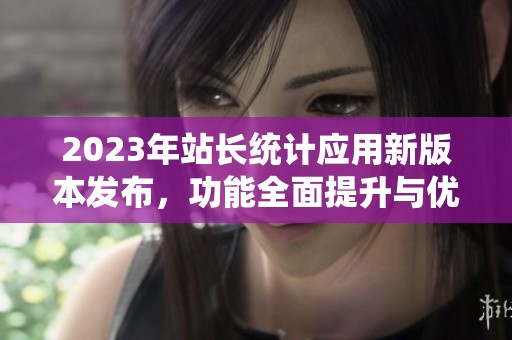 2023年站长统计应用新版本发布，功能全面提升与优化介绍