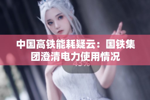 中国高铁能耗疑云：国铁集团澄清电力使用情况