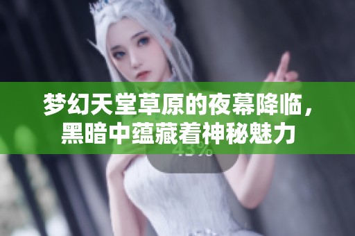 梦幻天堂草原的夜幕降临，黑暗中蕴藏着神秘魅力