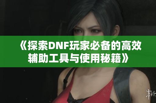 《探索DNF玩家必备的高效辅助工具与使用秘籍》