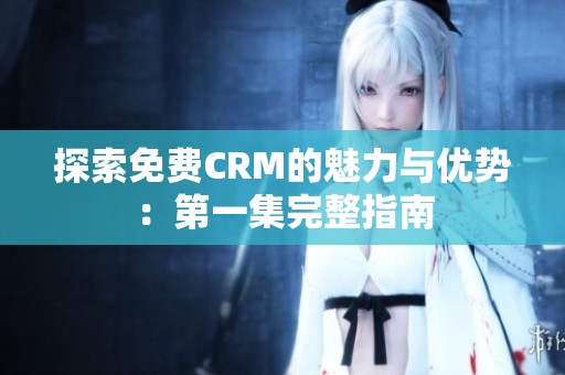探索免费CRM的魅力与优势：第一集完整指南