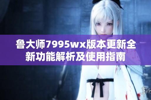 鲁大师7995wx版本更新全新功能解析及使用指南