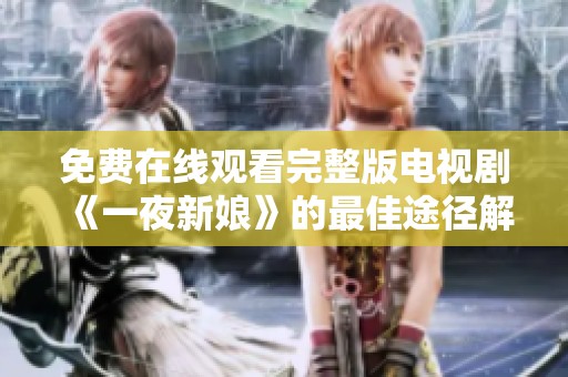免费在线观看完整版电视剧《一夜新娘》的最佳途径解析