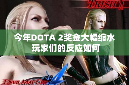 今年DOTA 2奖金大幅缩水 玩家们的反应如何