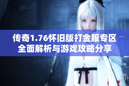 传奇1.76怀旧版打金服专区全面解析与游戏攻略分享