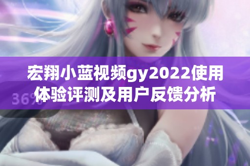 宏翔小蓝视频gy2022使用体验评测及用户反馈分析
