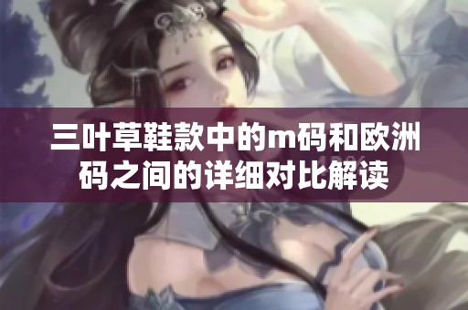 三叶草鞋款中的m码和欧洲码之间的详细对比解读