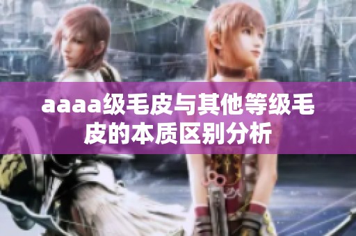 aaaa级毛皮与其他等级毛皮的本质区别分析