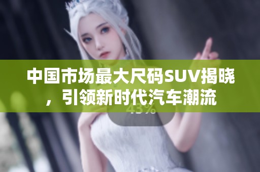 中国市场最大尺码SUV揭晓，引领新时代汽车潮流