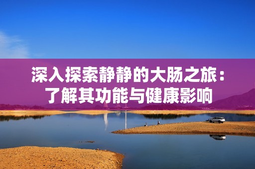 深入探索静静的大肠之旅：了解其功能与健康影响