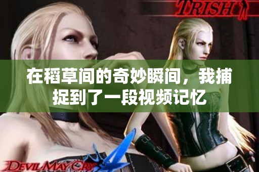 在稻草间的奇妙瞬间，我捕捉到了一段视频记忆