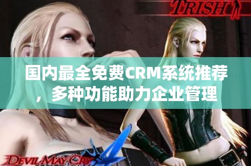 国内最全免费CRM系统推荐，多种功能助力企业管理