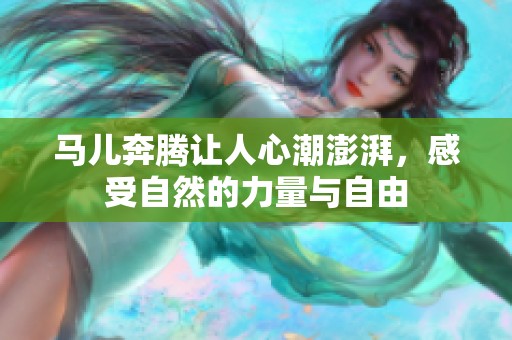 马儿奔腾让人心潮澎湃，感受自然的力量与自由