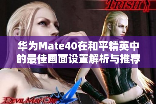 华为Mate40在和平精英中的最佳画面设置解析与推荐