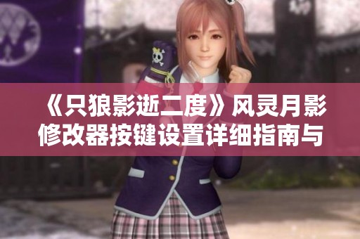 《只狼影逝二度》风灵月影修改器按键设置详细指南与全览