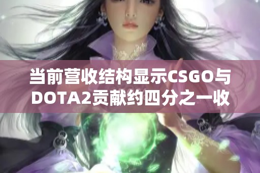 当前营收结构显示CSGO与DOTA2贡献约四分之一收入