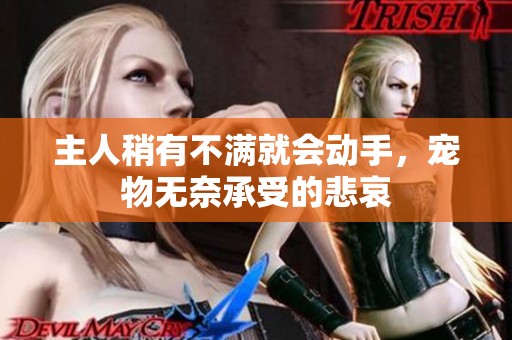 主人稍有不满就会动手，宠物无奈承受的悲哀