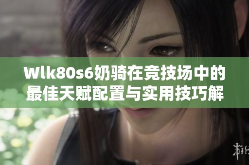 Wlk80s6奶骑在竞技场中的最佳天赋配置与实用技巧解析