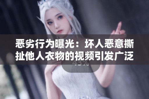 恶劣行为曝光：坏人恶意撕扯他人衣物的视频引发广泛关注
