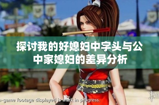 探讨我的好媳妇中字头与公中家媳妇的差异分析