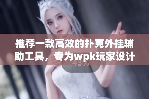 推荐一款高效的扑克外挂辅助工具，专为wpk玩家设计