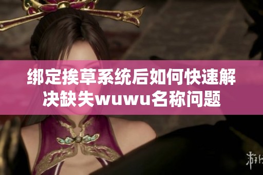 绑定挨草系统后如何快速解决缺失wuwu名称问题