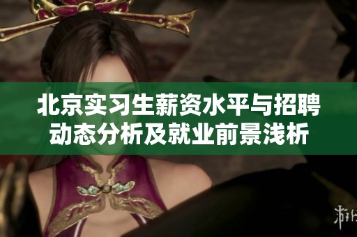 北京实习生薪资水平与招聘动态分析及就业前景浅析