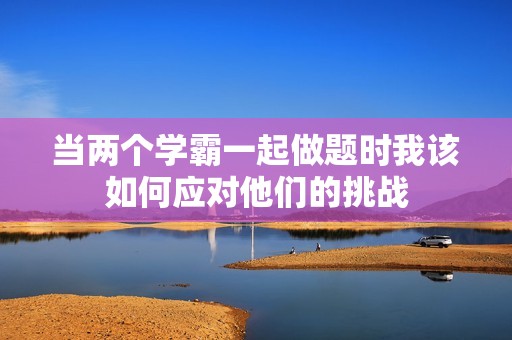 当两个学霸一起做题时我该如何应对他们的挑战