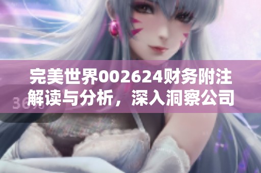 完美世界002624财务附注解读与分析，深入洞察公司财务状况