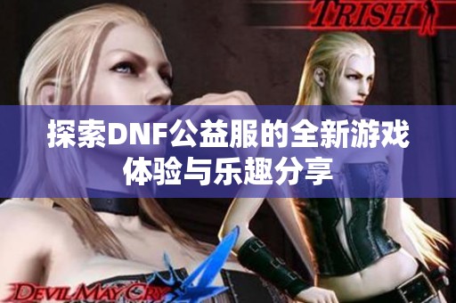 探索DNF公益服的全新游戏体验与乐趣分享
