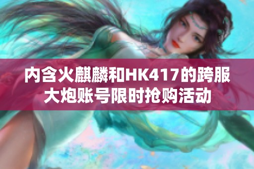 内含火麒麟和HK417的跨服大炮账号限时抢购活动