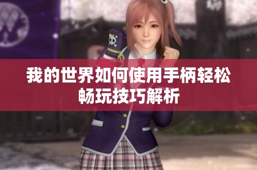 我的世界如何使用手柄轻松畅玩技巧解析