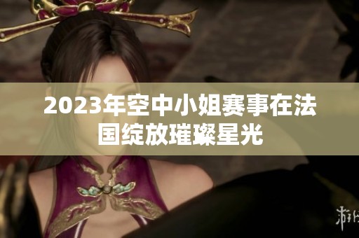 2023年空中小姐赛事在法国绽放璀璨星光